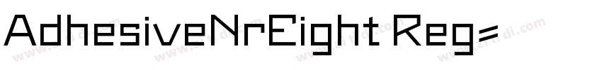 AdhesiveNrEight Reg字体转换